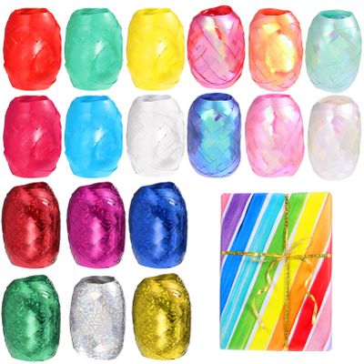 FAVOMOTO 18rolls Ribbon for Wedding Party Festival Decor Each for Crafts Present Wrapping and Balloon Decorations Eye-catching and