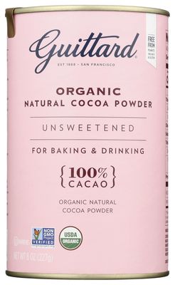 GUITTARD Organic Cocoa Powder, 8 OZ