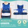 Gait Belt for Seniors Transfer Gate Belt for Elderly Lifting with 8 Handles Physical Therapy Lift Assist Patient Fall Prevention Medical Walking Standing Aids Supports Safety Harness (Mesh - Blue) view 2