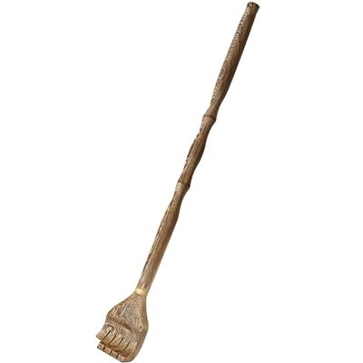 Back Scratcher for Men Household Medium and Long Handle Backscratchers, Elderly Use Hand Polished Wood Scratching, Great Gift (Color : Primary Color*1, Size : 45.5cm)