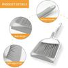 Dust pan, Mini Dustpan and Brush Set, Small Broom and Dustpan Set, Small Hand Broom and dust pan Set, Whisk Broom, Dust pan and Brush for Desk, Table, Home, Kitchen Necessities (Gray 2pcs) view 4