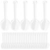 200pcs Mini Clear Plastic Spoons Disposable Spoons Small Dessert Mini Tasting Plastic Flatware for Jelly Ice Cream Appetizer view 1