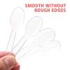 200pcs Mini Clear Plastic Spoons Disposable Spoons Small Dessert Mini Tasting Plastic Flatware for Jelly Ice Cream Appetizer view 3