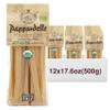 Morelli Organic Pappardelle Pasta Noodles - Imported Pasta from Italy, Wide Pappardelle Noodles, Gourmet Italian Durum Wheat Semolina With Wheat Germ - 17.6 oz (500 g) - Pack of 12 view 1