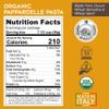 Morelli Organic Pappardelle Pasta Noodles - Imported Pasta from Italy, Wide Pappardelle Noodles, Gourmet Italian Durum Wheat Semolina With Wheat Germ - 17.6 oz (500 g) - Pack of 12 view 2