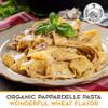 Morelli Organic Pappardelle Pasta Noodles - Imported Pasta from Italy, Wide Pappardelle Noodles, Gourmet Italian Durum Wheat Semolina With Wheat Germ - 17.6 oz (500 g) - Pack of 12 view 3