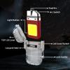 SUPRUS Waterproof 3 Modes of Flashlight Windproof Lighter Dual Arc Electric Rechargeable Dual Arc Plasma Lighter with Survival Emergency Whistle and Lanyard (Red) view 2