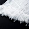 ALINK 100-Pack Clear Flexible Drinking Straws, Plastic Disposable Bendy Straws - 7.75" x 0.23" view 3