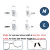 OPUGIT Eyeglass Nose Pad Covers, Slip-on Silicone Nose Pad for Glasses, Soft Eyeglass Repair Kit with Nose Piece Pads, Anti-Slip Eyewear Protective Covers Nose Bridge Pads(White,5 Pairs) view 3