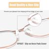 OPUGIT Soft Slip-on Nose Pads Covers, Non-Slip Silicone Eyeglass Nose Piece Pads, Eyewear Protective Covers, Eye Glass Repairing kit Nose Bridge Pads(Black,5 Pairs) view 2