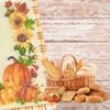 KRE Be Thankful Napkin 13 Inches with Bonus Eubhler. Disposable Paper Thanksgiving Leaf Pumpkin Napkins, Harvest Fruits Hand Towels for Picnic Parties, Dinner Table Decorations Pack of 2 of 18 each view 2