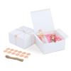 YUEFANBOX 12 Pack White Gift Boxes, 8x8x4in, with Lids, 80ft Twine, Stickers & Tape, Easy Assemble for Bridesmaid Proposal, Wedding, Party Favors view 1