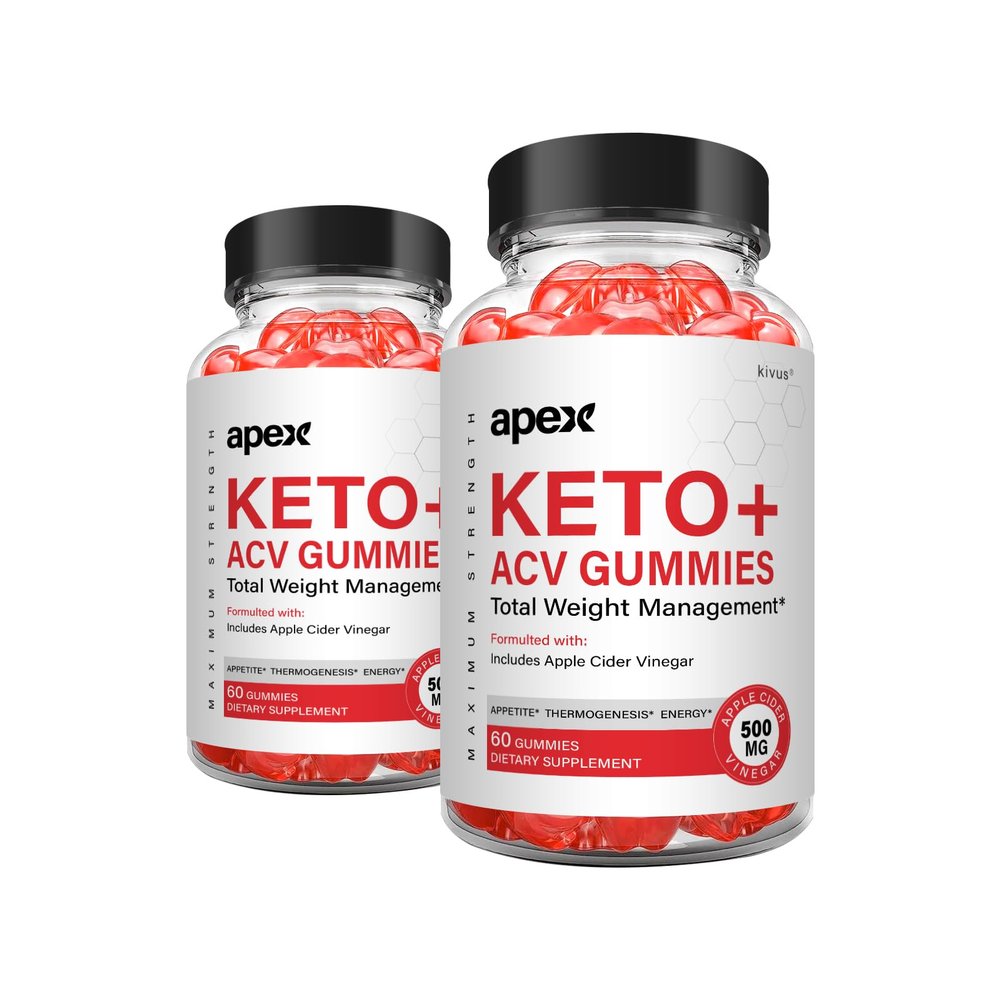(2 Pack) Apex Keto - Apex Keto+ACV - Apex Keto+ACV Gummies (120 Count)
