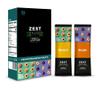 Fruit Snacks by Zest Delites, Dried Fruit Leather Bars, Healthy Snacks for Adults & Kids, Gluten Free Apple-Based Strips, Vegan, Peach, Plum, 0.88 oz x 10 view 1