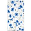 Gift Boutique 100 Blue Indian Poppy Floral Guest Napkins Decorative Hand Towels Disposable Paper Spring Flowers Napkins for Toilet Powder Room Holiday Wedding Bridal Shower Flower Party Napkin Towel view 1