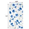 Gift Boutique 100 Blue Indian Poppy Floral Guest Napkins Decorative Hand Towels Disposable Paper Spring Flowers Napkins for Toilet Powder Room Holiday Wedding Bridal Shower Flower Party Napkin Towel view 2