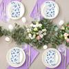 Gift Boutique 100 Blue Indian Poppy Floral Guest Napkins Decorative Hand Towels Disposable Paper Spring Flowers Napkins for Toilet Powder Room Holiday Wedding Bridal Shower Flower Party Napkin Towel view 4