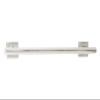 24-inch Coronado Designer Straight Bathroom Shower Grab Bar with Decorative Square Flanges, Polished view 1