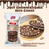 LIEBERS Thin Chocolate Rice Cakes, Kosher Certified Dairy and Dairy Free Options, Gluten Free Snack (Brittle Topped Dark Chocolate) view 4