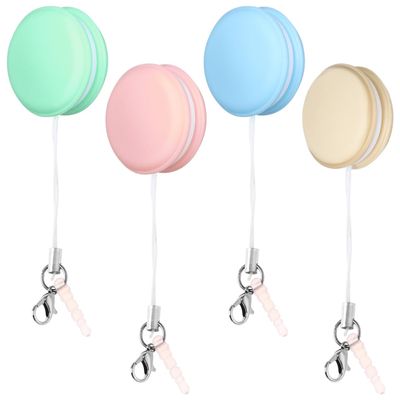 4Pcs Macaron Phone Cleaner Keychain, Assorted Color Mini for Smartphones, Glasses, Tablets, and Laptops, Portable Tool with Key Pendant