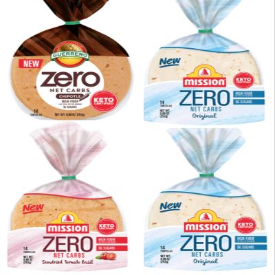 Mission Guerrero Zero Carb 0g Net Carbs - Keto Certified - 4.5" Street Taco - 14 Count, 8.89 oz. - Keto Friendly Low Carb Tortillas Variety Pack - 8 Packs