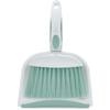 Broom Dustpan Brush Small Dust pan: Small Broom and Dustpan Set Mini Dust pan and Brush Set for Desk, Home, Camping Tent (Light Green) view 1