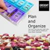7 Day Weekly Pill AM PM Organizer - Twice a Day - Pill Case for Medicines, Vitamins, and Supplements (Pack of 2) view 3