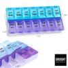 7 Day Weekly Pill AM PM Organizer - Twice a Day - Pill Case for Medicines, Vitamins, and Supplements (Pack of 2) view 4