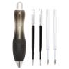 Big Weighted Fat Pens for Parkinsons Patients, Essential Tremors, Arthritis Hand and Low Grip Strength - Heavy Weighted Pen to Help Parkinson's, Carpal Tunnel, Elderly(1 Pack with 4 Extra Ink Refill) view 1