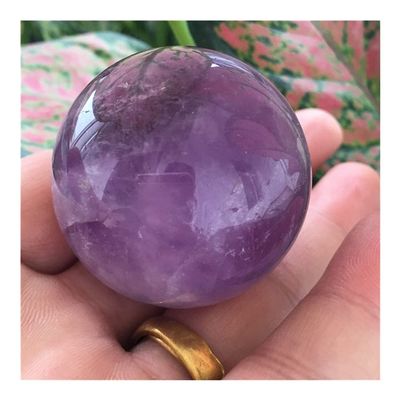 WGPHD Health & Household Natural Amethyst Stone Quartz Crystal Ball Beautiful Purple Quartz Healing Crystals (Size : 35-40mm)