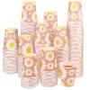 Kajaia 100 Pcs Disposable Cups Daisy Flower Boho Paper Cups 9 oz White Daisy Party favors Cold Beverage Drinking Supplies Summer Spring Wedding Birthday Bridal Shower Travel view 1