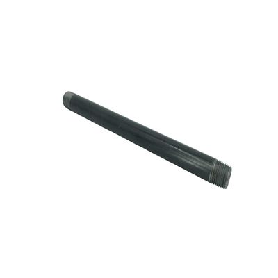 10" Black Pipe 1/2" x 10" Malleable Cast Iron Pipe Nipple, Pre Cut Connectors, Fits Standard Half Inch Black Threaded Pipes Nipples and Fittings, Vintage DIY Furniture 15076-1PK !-NPF-SL