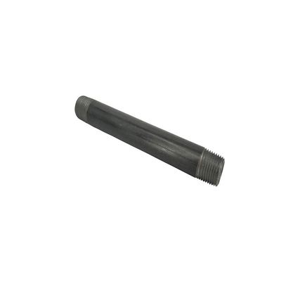 6" Black Pipe 1/2" x 6" Malleable Cast Iron Pipe Nipple, Pre Cut Connectors, Fits Standard Half Inch Black Threaded Pipes Nipples and Fittings, Vintage DIY Furniture 15074-1PK !-NPF-SL