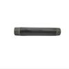 6" Black Pipe 1/2" x 6" Malleable Cast Iron Pipe Nipple, Pre Cut Connectors, Fits Standard Half Inch Black Threaded Pipes Nipples and Fittings, Vintage DIY Furniture 15074-1PK !-NPF-SL view 2