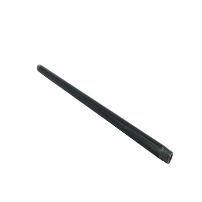 20" Black Pipe 1/2" x 20" Malleable Cast Iron Pipe Nipple, Pre Cut Connectors, Fits Standard Half Inch Black Threaded Pipes Nipples and Fittings, Vintage DIY Furniture 15081-1PK !-NPF-SL