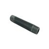 4" Black Pipe 1/2" x 4" Malleable Cast Iron Pipe Nipple, Pre Cut Connectors, Fits Standard Half Inch Black Threaded Pipes Nipples and Fittings, Vintage DIY Furniture 15073-10PK !-NPF-SL view 1