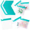 24 Pcs Travel Pill Packets Pill Pouch Bags Reusable Zippered Medicine Bag Set Self Sealing Clear Plastic Medicine Organizer with Slide Lock Monday to Sunday Pill Baggies for Pills Small Items Storage view 1