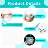 24 Pcs Travel Pill Packets Pill Pouch Bags Reusable Zippered Medicine Bag Set Self Sealing Clear Plastic Medicine Organizer with Slide Lock Monday to Sunday Pill Baggies for Pills Small Items Storage view 3