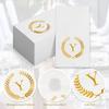 200 Pack Monogrammed Disposable Napkins Gold Foil Letter Y Guest Napkins Initial Disposable Hand Paper Towels for Wedding Engagement Baby Shower Party Home Kitchen Bathroom Dinner Decorative Towels view 3