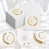 200 Pack Monogrammed Disposable Napkins Gold Foil Letter C Guest Napkins Initial Disposable Hand Paper Towels for Wedding Engagement Baby Shower Party Home Kitchen Bathroom Dinner Decorative Towels view 4