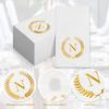 200 Pack Monogrammed Disposable Napkins Gold Foil Letter N Guest Napkins Initial Disposable Hand Paper Towels for Wedding Engagement Baby Shower Party Home Kitchen Bathroom Dinner Decorative Towels view 3