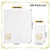 200 Pack Monogrammed Disposable Napkins Gold Foil Letter B Guest Napkins Initial Disposable Hand Paper Towels for Wedding Engagement Baby Shower Party Home Kitchen Bathroom Dinner Decorative Towels view 2