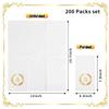 200 Pack Monogrammed Disposable Napkins Gold Foil Letter A Guest Napkins Initial Disposable Hand Paper Towels for Wedding Engagement Baby Shower Party Home Kitchen Bathroom Dinner Decorative Towels view 2