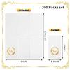 200 Pack Monogrammed Disposable Napkins Gold Foil Letter W Guest Napkins Initial Disposable Hand Paper Towels for Wedding Engagement Baby Shower Party Home Kitchen Bathroom Dinner Decorative Towels view 2