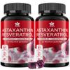 Astaxanthin Supplements 24mg Gummies with Resveratrol, Vitamin B1, Coconut Oil - Algae Organic Antioxidants for Men & Women Healthy Aging, Skin, Eyes, Immune - Vegan, Sugar-Free, Non-GMO, 120 Servings view 1