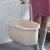 Viupolsor Mop Bucket, Cleaning Tool Storage Basket,Bucket Organizer, Household Bucket for Cleaning Supplies,With Handle Gray view 2