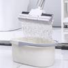 Viupolsor Mop Bucket, Cleaning Tool Storage Basket,Bucket Organizer, Household Bucket for Cleaning Supplies,With Handle Gray view 3