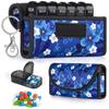 BVYA Pill Organizer Case, Weekly Travel Pill Case Medication Reminder,for 2 Times A Day, 7 Days a Week-Includes Neoprene Carrying Case & A PVC Vaccine Card Protectors view 1