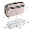BAGSFY Pill Organizer Case 2 Times a Day- Weekly Medicine Organizer Travel Pill Box with Removable 7 Day Medicine Case Container for Fish Oil, Vitamin, Supplement view 2