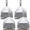 4 Sets Mini Dustpan and Brush Set Small Dustpan and Broom Set Portable Home Cleaning Supplies Brush and Dust Pan Combo with Handle for Desk Kitchen Keyboard Car Pet Waste view 1